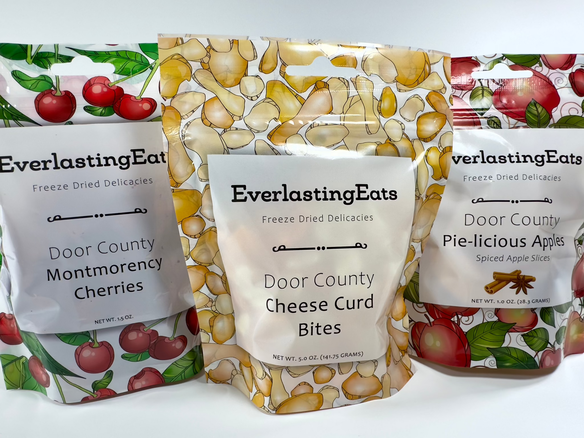 Freeze Dried Foods Bundle - Cherries, Pie & Cheese Heatlhy Snack - EverlastingEats