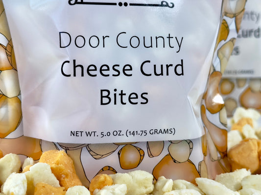 Freeze Dried Cheese Curd Bites 5.0 oz Bag Healthy Snack Extreme Close Up EverlastingEats