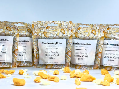 Freeze Dried Cheese Curd Bites – Crunchy High-Protein Snack | No Refrigeration Needed