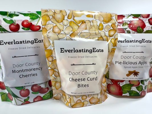 Freeze Dried Foods Bundle - Cherries, Pie & Cheese Heatlhy Snack - EverlastingEats