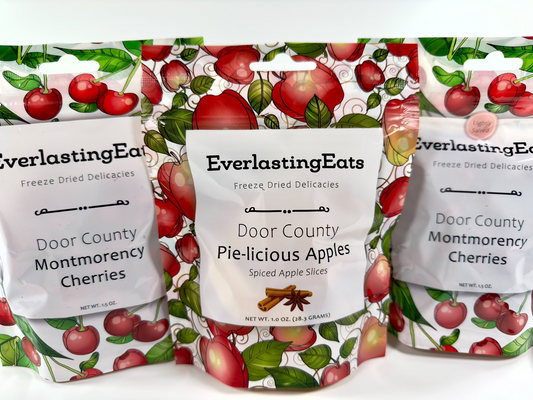 Freeze Dried Foods Bundle - Cherries & Pie Heatlhy Snack - EverlastingEats
