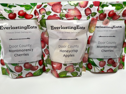 Freeze Dried Foods Bundle - Cherries & Apples Healthy Snack - EverlastingEats