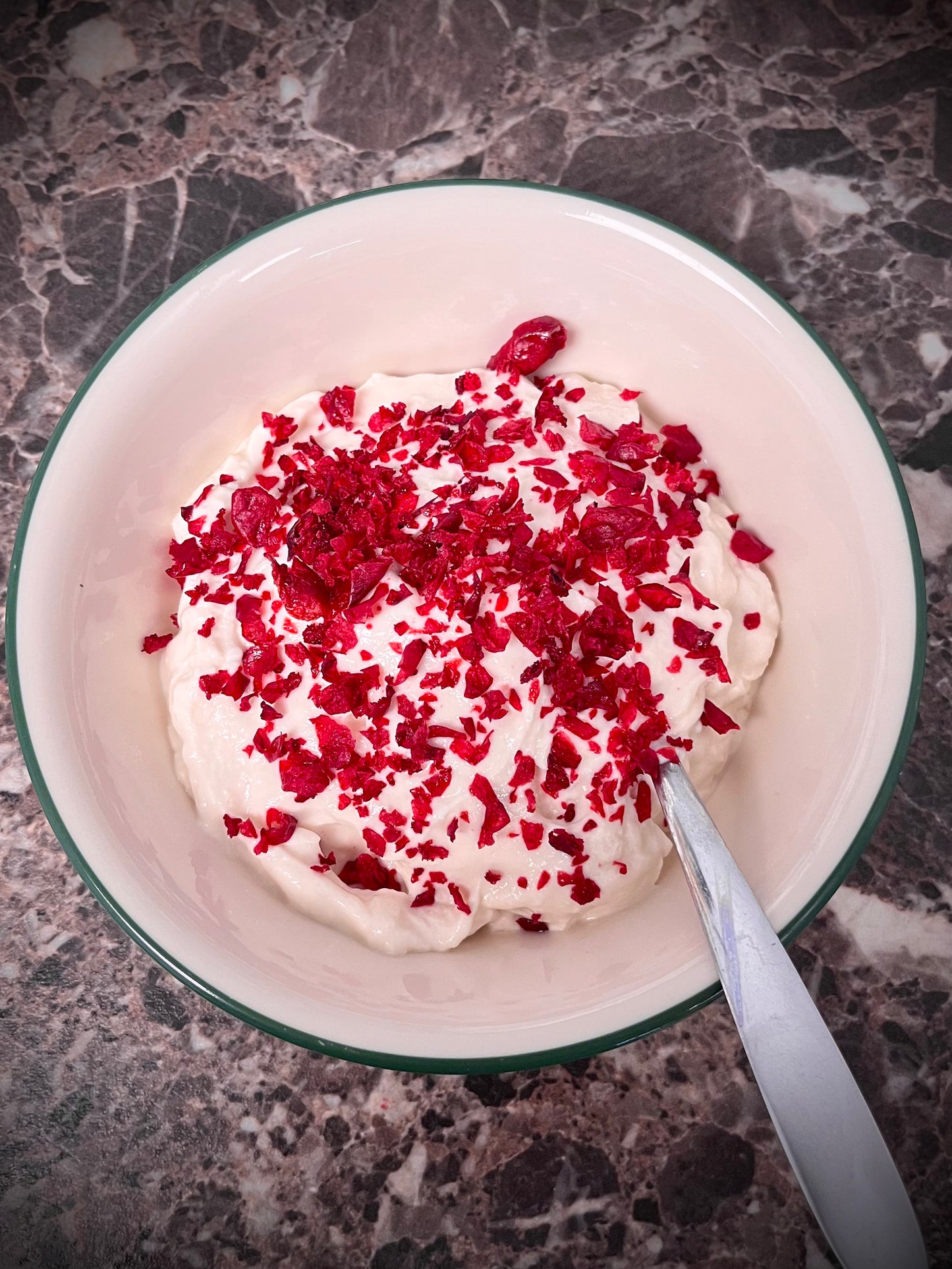 Freeze Dried Cherries on Yogurt Healthy Snack - EverlastingEats